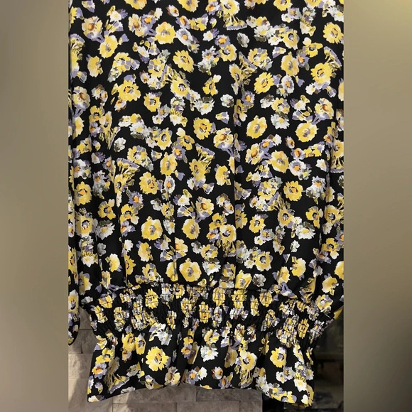 Anthropologie Azelhazel size Medium floral long sleeve top - Picture 6 of 8